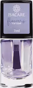 Isacare - Top Coat Efeito Gel 7ml | Finalizador com Brilho Intenso, Secagem Rápida e Alta Durabilidade
