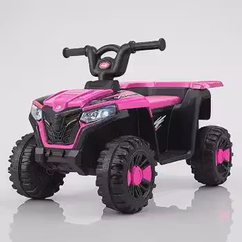 Mini Quadriciclo Elétrico Infantil Bateria 6V com Luz e Som Rosa