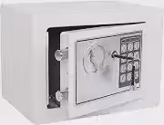 Yuanshikj SAFEElectronic Deluxe Cofre Digital Segurança Cofre Teclado Bloqueio Home Office Hotel Negócios Joias Arma Armazenamento Uso Dinheiro (Prata 1)