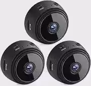 Mini Câmera Espiã Segurança Gravador Visão Noturna Wifi A9 Vigilância kit com3 unidades