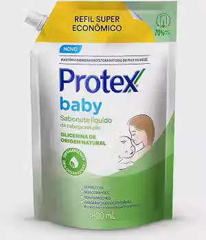Protex Baby Glicerina Natural Sabonete Líquido Refil, 800ml