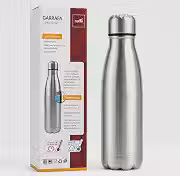 Garrafa Térmica Casita Inox 500ml Parede Dupla, Garrafa de Aço Inoxidável para Bebidas Quentes e Frias, Conserva Quente até 12h e Frio até 24h