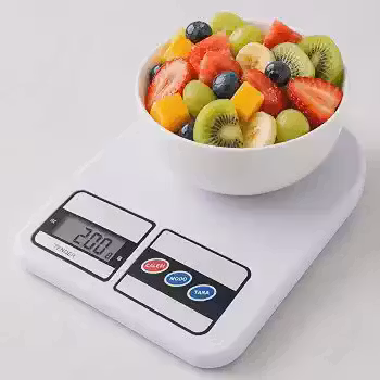 Balança de Cozinha Digital Premium | Alta Precisão, Resistente à Água, Base Antiderrapante e Visor de Alta Definição | Portátil e Compacta para Alimentos