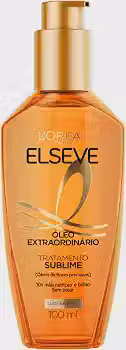 L'Oréal Paris Elseve Óleo Extraordinário Finalizador Capilar, Nutrição Profunda com 6 Óleos Preciosos, Anti-Frizz, Proteção Térmica até 230°C, Brilho Intenso para Todos os Tipos de Cabelo, 100ml