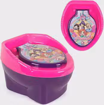 Troninho Penico Privadinha Desfralde Assento Redutor De Vaso Sanitário Infantil Meninas Princesas Feminino