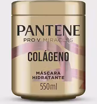 Máscara Hidratante Pantene Pro-V Miracles Colágeno Hidrata & Resgata 550 ml