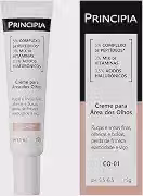 PRINCIPIA, Creme para área dos olhos 5% Complexo de Peptídeos + 3% Mix de Vitaminas + 0,5% Ácidos Hialurônicos Principia Skincare CO-01 com 15g