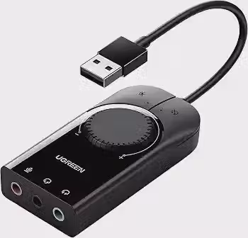 Ugreen Adaptador Placa De Som Usb A Áudio Fone Notebook Pc