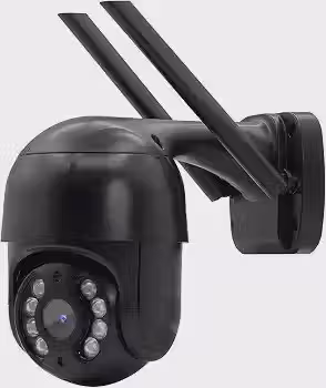 Câmera IP Sem Fio de Segurança Externa HD, Câmera Doméstica Inteligente de Visão Noturna Infravermelha Sem Fio, IP66 à Prova d'água e à Prova de Poeira, Chamada de Voz Bidirecional, Preto