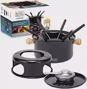 BLACK+DECKER CONJUNTO PARA FONDUE 10 PEÇAS EM AÇO ELEGANZA BLACK