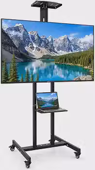 Suporte TV Móvel com Rodinhas 360° para 32' a 70' Polegadas