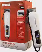 Máquina de Cortar Cabelo e Barba Sem Fio Recarregável USB com Visor LED