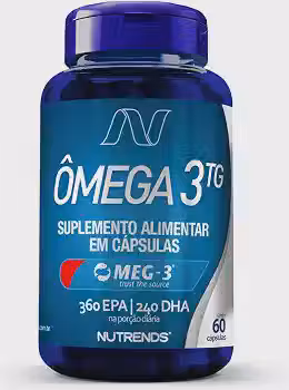 Ômega 3 TG MEG-3® (EPA 360 | DHA 240) 1000mg 60 cápsulas, Nutrends