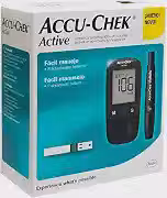 Kit Medidor de Glicose Roche Accu-Chek Active, Preto, 1 Unidade