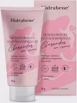 Hidrabene Desodorante Antitranspirante Clareador Creme 70g