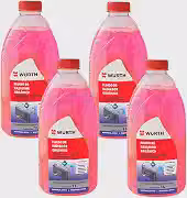 Kit 04 Fluido Aditivo Radiador Orgânico Pronto Uso Wurth - 1 Litro
