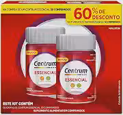 Centrum Essencial Multivitamínico Diário, com Complexo B, Vitamina D, e Magnesio, 2 Frascos com 30 Comprimidos cada