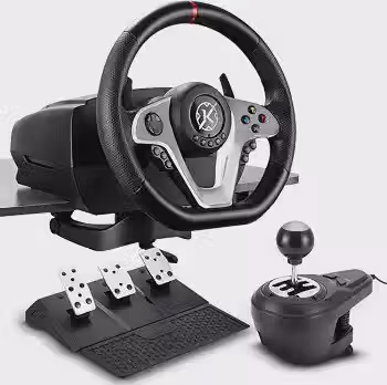 Kalkan Kit Simulador de Corrida G500 ProRacing Volante Pedais e Câmbio USB Force Feedback 3.2Nm 900° Compatível c/ PC, Xbox, PS4 - KLK00032