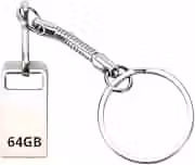 Pen Drive Chaveiro Metálico – Armazenamento Portátil Compacto e Resistente (64, GB)