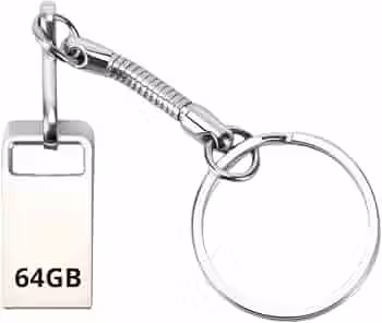 Pen Drive Chaveiro Metálico – Armazenamento Portátil Compacto e Resistente (64, GB)