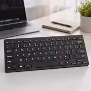 Teclado Sem Fio Premium USB Bluetooth QWERTY Ultrafino Portátil Alcance 10 Metros para Notebook PC
