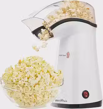 Britânia Pipoqueira, Pop Time, Branco, 220v, 62552001 Plástico e Metal
