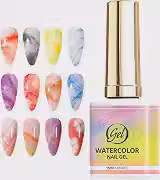 Esmalte Em Gel Efeito Mármore Ferramentas De Manicure Marmorizadas De Longa