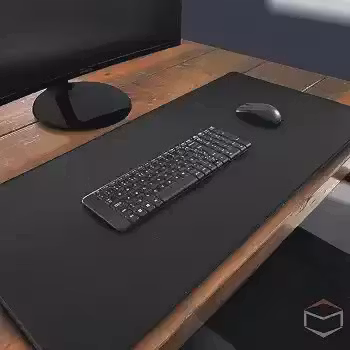 Mouse Pad Gamer Extra Grande 90x40cm Preto com Costura Reforçada, Superfície HighSpeed Ultra Precisa e Base Antiderrapante para PC, Notebook, Escritório e Jogos