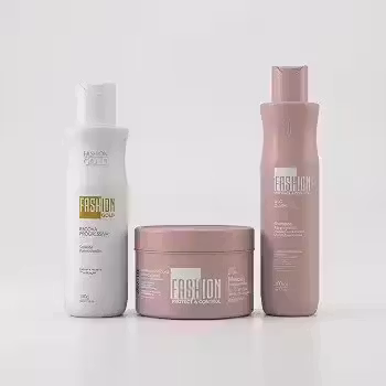 Fashion Gold, Escova Progressiva 150g + Kit manutenção Pós-Progressiva 300ml/250g - Fashion Gold