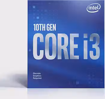 PROCESSADOR INTEL CORE I3-10100F 3.60GHz (MAX TURBO 4.30GHz) DDR4 CACHE 6MB LGA1200 COMET LAKE 10°
