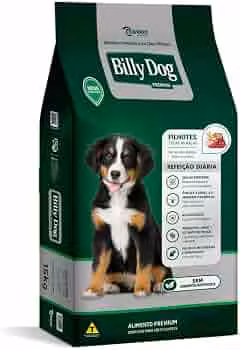 Ração Billy Dog Filhotes Refeição Diaria, Sabor Carne, 10,1Kg