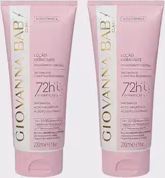 Loção hidratante Creme Corporal Giovanna Baby classic 2 unidades Kits Na web