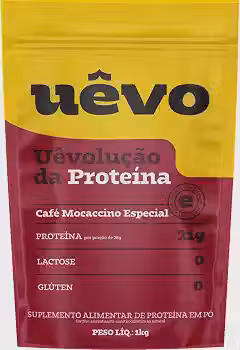 Proteina de Ovo em Pó - 1000g Refil Café Mocaccino - Uêvo