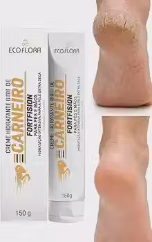 Creme de Carneiro, Hidratante anti ressecamento, com Óleo de Coco e Óleo de Argan, 150g, para Pés, Mãos, Joelhos e Cotovelos