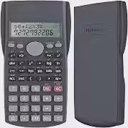 Helect Calculadora científica de duas linhas, adequada para escola e profissão, preta