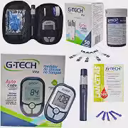 Kit Medidor de Glicose G-T.e.c.h. Vita Com 60 Tiras + 110 Lancetas E Caneta Lancetadora - Glicosímetro Glicemia