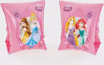 Bestway, Boia De Braço Infantil Princesas com Válvulas de Segurança 100% PVC, Rosa