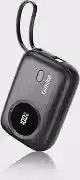 Power Bank 10000mAh Ultra Fino e Portátil, Carregador Portátil22.5W PD 3.0 com Cabo USB-C Integrado, Carregamento Rápido para iPhone, Samsung, MacBook, Google Pixel e AirPods