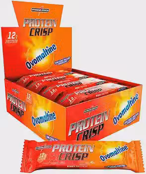 Integralmedica Whey Protein Crisp Bar Ovomaltine 12 Unidades