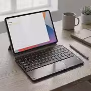 Teclado Sem Fio Bluetooth Recarregável USB Touchpad