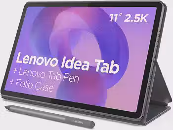 Tablet Lenovo Idea Tab 11' 90Hz - Octa-Core, 4GB RAM, 128GB, Wi-Fi 5, Android 15, Caneta e Capa