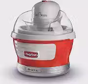 Ariete 643, Maquina de Sorvete Retrô Vermelha - Party Time, 1,5 Litros, Sorvetes em 30 minutos, 12W - 127V
