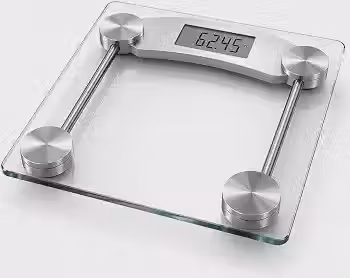 Balança Corporal Digital até 180kg Vidro Temperado Display LCD Alta Precisão 0,1kg Desligamento Automático Slim 28x28cm para Banheiro Premium