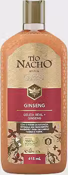 Tío Nacho Ginseng Shampoo 415ml - Antiqueda Natural, Ginseng e Geleia Real