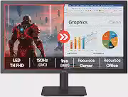 Monitor LG FHD Home & Office 22U403A-B 22', 1ms (MBR), 120Hz (O/C), Modo leitura, Flicker Safe, HDMI, Switch, Black Stabilizer, Dynamic Action Sync