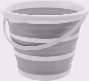 Powermaid Balde Retrátil de Silicone Multiuso - com Alça Dobrável - 10 Litros