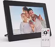 eco4life Moldura digital Sonicgrace de 7 polegadas, resolução HD 1024 x 600, apresentação de slides automática, suporta cartão SD/unidade USB de até 32 GB, função de calendário/relógio, Plug and Play