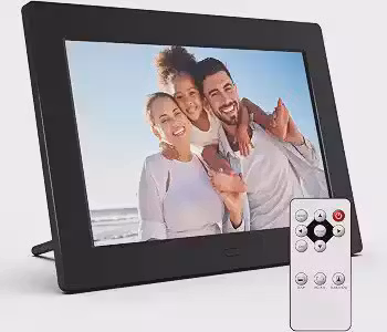 eco4life Moldura digital Sonicgrace de 7 polegadas, resolução HD 1024 x 600, apresentação de slides automática, suporta cartão SD/unidade USB de até 32 GB, função de calendário/relógio, Plug and Play
