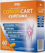 Colágeno Tipo II + Cúrcuma + Ácido Hialurônico + D3 + MSM Condricart Cúrcuma 60 Cápsulas Sidney Oliveira