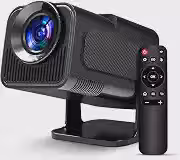 Projetor 4K Android 11 WiFi 6 Bluetooth 5.0 Auto Correção 180° Cinema Portátil HD Tela Até 130' Preto